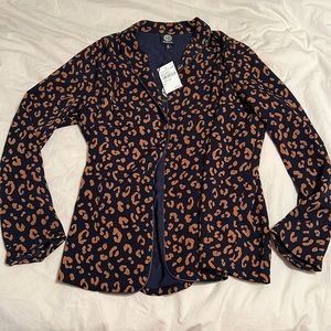 Bobeau leopard print blazer